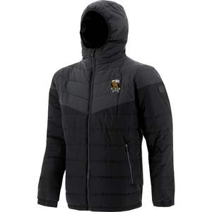 Veste à capuche rembourrée motif automne hiver pour hommes col montant OEM fermeture éclair toile unie devant techniques lavées style rue haute - Product Image 1