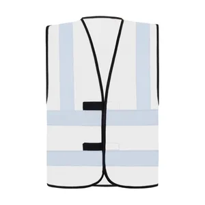 Gilet promotionnel personnalisé à quatre bandes réfléchissantes avec autocollants et lumières réfléchissants - Product Image 2