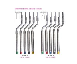 VERITAS-Osteótomo de acero de alta calidad, juego de instrumentos de implantología dental, concavidades convexas, coniques, potencia manual, 5 piezas - Product Image 6