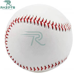 Balle de baseball professionnelle officielle Razorts Taille 9 Balle de baseball pour enfants/adultes Sports de plein air Balle de baseball en cuir PU - Product Image 1