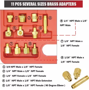 12pcs אוטומטי תיבת לחץ מד שמן לחץ מד בנזין דיזל - Product Image 3