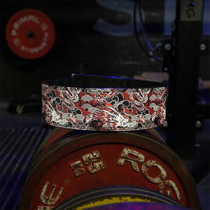 สายรัดหนังสำหรับออกกำลังกายใช้ได้ทั้งชายและหญิงวัสดุหนังวัวอะนิเมะใช้ออกกำลังกายทนทานเข็มขัดยกยิมใช้ได้ทั้งชายและหญิง - Product Image 6