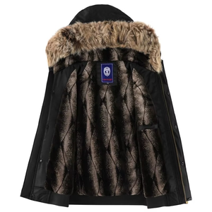 Chaqueta Bomber Acolchada Formal Unisex de Primavera, con Cuello Redondo, Impermeable, Cortavientos, Cierre de Cremallera, Nylon, Corte Holgado, 3XL - Product Image 4