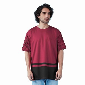 2023 precio al por mayor peso pesado personalizado impresión en blanco hombres camisetas de talla grande de algodón de gran tamaño liso camisetas fábrica - Product Image 1