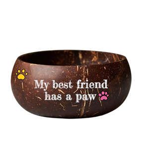 ชามกะลามะพร้าวงานทำมือพร้อมภาพพิมพ์ศิลปะที่เป็นเอกลักษณ์ของตกแต่งคนรักสัตว์เลี้ยงสไตล์น่ารัก-ของขวัญสำหรับบ้านที่ยั่งยืน - Product Image 3