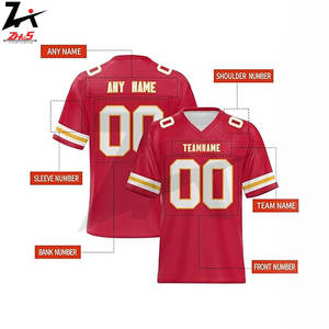 Revolucionario diseño de contraste de color nuevo estilo camiseta de fútbol americano camisetas de algodón transpirables para adultos ropa deportiva informal - Product Image 4