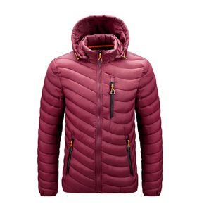 Chaqueta Acolchada Unisex de Nueva Llegada, Chaqueta Impermeable, Transpirable y Cortavientos para Hombre, con Capucha, Cierre de Cremallera, Logotipo Personalizado - Product Image 3