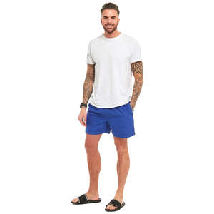 กางเกงว่ายน้ำขาสั้นเบอร์มิวดากางเกงเล่นน้ำชายหาดผ้าแห้งไวมีกระเป๋าผ้าโพลีเอสเตอร์สีพื้น100% สำหรับผู้ชาย - Product Image 6