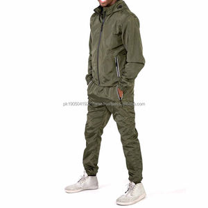 Survêtement de sport d'hiver unisexe en polyester de haute qualité Design personnalisé Pantalon coupe-vent respirant à séchage rapide Streetwear Solid 2 - Product Image 2