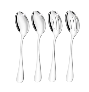 Cuchara de acero inoxidable para servir, utensilios de cocina gruesos, cuchara de arroz para el hogar, fabricante al por mayor, proveedor más vendido - Product Image 1