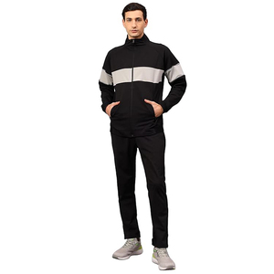 Men's High Quality Winter Track <b>Suit</b> Set Polyester Full Zipper <b>Jacket</b> & Pants Windproof Quick Dry Durability & Breathability - Product Image 1