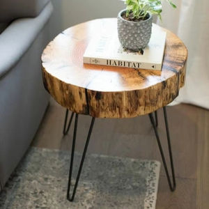 Stylish wooden <b>side</b> <b>table</b> <b>with</b> <b>drawer</b> and shelf space for bedroom or living room furniture <b>with</b> traditional carved design - Product Image 1