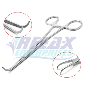 REEAX Enterprises Haute Qualité Base 7.5 Pinces Chirurgicales Coudées à 90 Degrés Instruments Chirurgicaux en Acier Inoxydable - Product Image 1