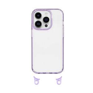 Pour IPhone Series Clear Case Purple Ganchos Para Celulares Crochets pour téléphones portables - Product Image 1
