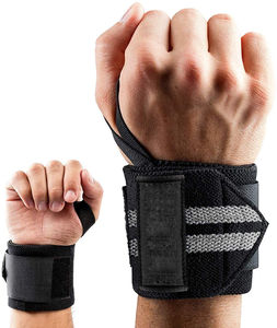 Muñequeras de algodón cómodas de calidad profesional Unisex, muñequeras de levantamiento de pesas de grado de competición, muñequeras de verano OEM - Product Image 4