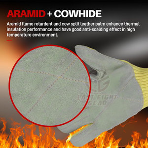 ถุงมือทนความร้อนเกรดมืออาชีพสำหรับใช้งานในอุตสาหกรรมถุงมือทนความร้อนพร้อมวัสดุระบายอากาศ - Product Image 4