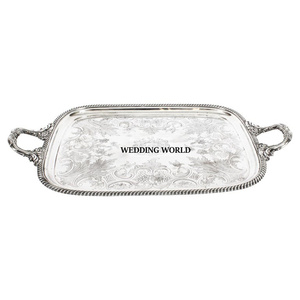 Plateau à chocolat ovale en acier inoxydable Plateau à chocolat fait main nickelé Nouveau plateau à chocolat fantaisie de qualité supérieure - Product Image 5