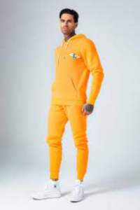 Sudadera con capucha y cremallera personalizada de alta calidad, conjunto de joggers ajustados, chándal de entrenamiento informal transpirable, con logotipo de Capucha con cordón XL Plus - Product Image 6