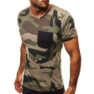 Venta al por mayor de los hombres de camuflaje camiseta Casual de alta calidad para los hombres Slim Fit nuevo diseño ropa deportiva ropa de pesca camisas - Product Image 2