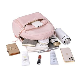 La mejor opción de tamaño mediano para mochila escolar Rosa Pastel de moda para chicas adolescentes Venta caliente - Product Image 5