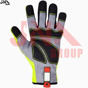 Guantes de trabajo de cuero de vaca de alto rendimiento, guantes de trabajo de alto impacto, guantes de trabajo de seguridad industrial de cuero de alto impacto - Product Image 4