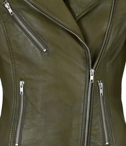 Nueva tendencia de diseño de chaqueta de cuero genuino para mujer, chaquetas transpirables de estilo moderno para mujer de Pakistán - Product Image 3