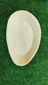 Bioworld APLOT10 Plateau ovale jetable écologique de 10 pouces Areca naturel feuille de palmier biodégradable plaque micro-ondable pour - Product Image 5