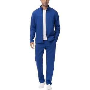 ชุดวอร์มผ้าฝ้ายสองชิ้นใส่ซักแบบวินเทจกว้างสไตล์สตรีทโอเวอร์ไซส์ - Product Image 1