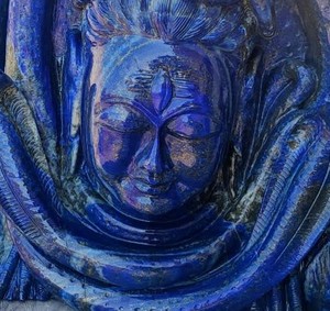 Acheter belle Sculpture Lapis Lazuli Shiva Sculpture à la main Statue Figurine pidras naturelles cristal pierre de guérison - Product Image 4