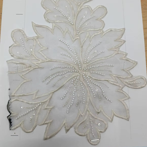 Colorful Floral Embroidered Lace for Business Style for Clothing <b>Shoes</b> <b>Bags</b> Gifts - Product Image 1