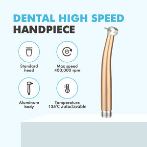 Chất lượng cao Nha Khoa tay khoan với tốc độ cao 400000 rpm tiêu chuẩn đầu duy nhất 2 lỗ & 4 lỗ phun nước - Product Image 3