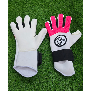 Gants de gardien de but d'entraînement de football de sport de logo propre personnalisables de haute qualité des gants de gardien de but en cuir du Pakistan - Product Image 4
