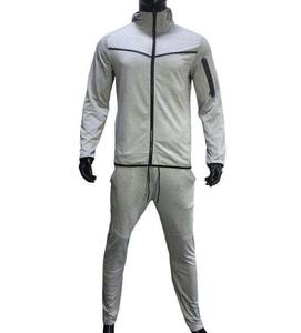 Vente en gros Ensemble de survêtement de jogging respirant à fermeture éclair complète personnalisé Vêtements de sport à manches longues Activité de plein air disponible pour les ensembles pour hommes OEM - Product Image 2