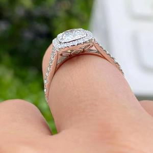 Anillo de Diamantes de Plata de Ley 925 Más Vendido, Diseño Clásico, Joyería Fina para Compromiso y Aniversario a Precio de Fábrica - Product Image 3