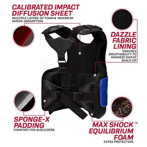 Protège-poitrine en cuir durable pour l'entraînement aux arts martiaux, protection corporelle avec absorption des chocs, confort et mobilité - Product Image 5