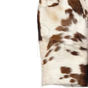 กางเกงขาสั้นหนังวัวแท้คุณภาพสูง ทนทาน สไตล์ลำลอง บริการ OEM เป็นมิตรกับสิ่งแวดล้อม แห้งเร็ว สำหรับผู้ชายและผู้หญิง ทันสมัย เหมาะสำหรับฤดูร้อน - Product Image 5