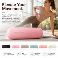 Haltères en silicone écologiques avec logo personnalisé pour femmes, haltères de fitness durables et légers pour les bras et le corps