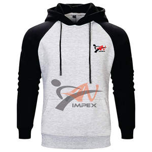 ชุดเสื้อมีฮู้ดลำลองโอเวอร์ไซส์ของผู้ชายชุดสเวตเชิ้ตสีทึบออกแบบโลโก้ได้ตามต้องการ - Product Image 3