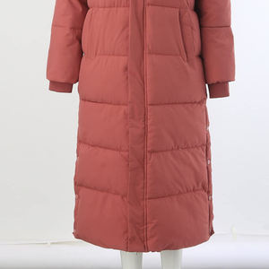 Manteaux matelassés en tricot uni surdimensionnés, veste d'hiver chaude de haute qualité pour l'extérieur, design matelassé, logo personnalisé, tissu long - Product Image 5