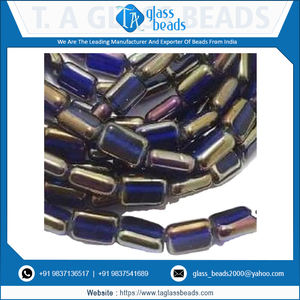 Vente en gros de perles de verre cristal multicolores en forme d'arc-en-ciel pour fenêtre doublure métallique perles rectangulaires plates pour la fabrication de bijoux - Product Image 6