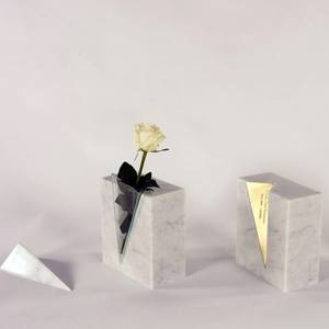 Jarrón de Flores de Mármol de Lujo de Fabricación OEM para Decoración de Escritorio de Oficina, que Agrega Elegancia Profesional y un Estilo Artístico de Piedra Natural - Product Image 2