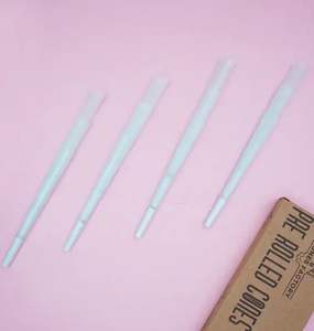 Conos Pre-Enrollados de Papel de Cáñamo Biodegradable Personalizables de 109 mm, Tamaño King, Color Azul Cielo, Paquete de 800, Uso Industrial Alimentario, Desvanecimiento - Product Image 4