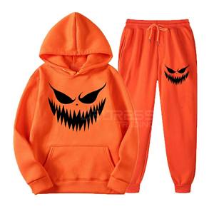 Sudaderas con capucha con estampado GSM 330 550 para mujer de alta calidad con pantalones, chándales de talla grande para mujer, último diseño nuevo - Product Image 1