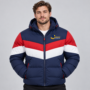 Blouson d'hiver matelassé pour homme, design personnalisé, col montant, vêtement d'extérieur décontracté, blouson matelassé de haute qualité, manteau rembourré pour homme - Product Image 1