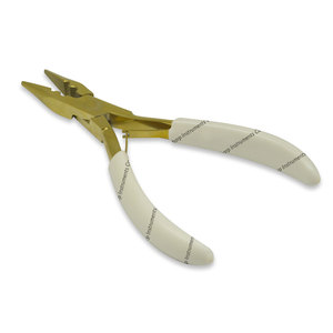 Gold Plated Stainless Steel <b>Needle</b> <b>Nose</b> <b>Pliers</b> Hair Extension Tools - Product Image 1