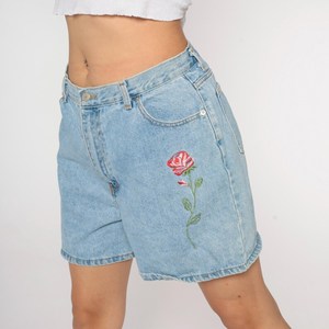 Vintage S Taille Denim Shorts Jeanagers Autre Artisanat Jeans Pantalon Court - Product Image 2