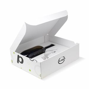 Boîte rectangulaire recyclée 26x32x10 cm Mod Frank - Couvercle et base personnalisés pour aliments, bougies, électronique - Product Image 5