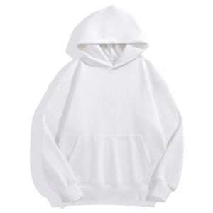 Sudadera con capucha de peso pesado de 500GSM con logotipo personalizado, jersey de lana de cordero de invierno unisex, sudadera de lana gruesa de gran tamaño - Product Image 1