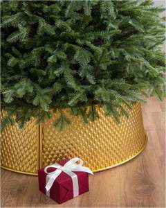 Elegante collar de árbol metálico rojo, la mejor decoración inspirada en lo elegante para el hogar, Año Nuevo, fiesta de Navidad, soporte para árbol de Navidad - Product Image 4