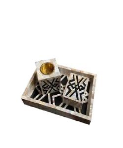 ชุดเตาบาคูไข่มุกหรูหราที่วางธูประดับพรีเมียมสำหรับการทำสมาธิทางศาสนาในฤดูร้อน - Product Image 1